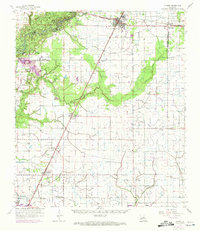 Download a high-resolution, GPS-compatible USGS topo map for Kinder, LA (1972 edition)