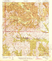 1943 Map of Kisatchie