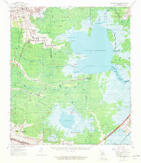 Download a high-resolution, GPS-compatible USGS topo map for Lac Des Allemands, LA (1972 edition)