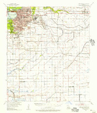 1955 Map of Lake Charles, 1956 Print
