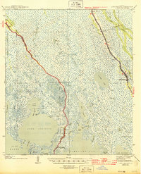 preview thumbnail of historical topo map of Lafourche County, LA in 1944