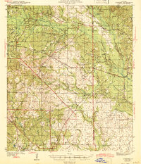 1943 Map of Leander