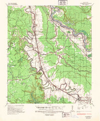 1935 Map of Lecompte, LA, 1949 Print