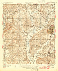 preview thumbnail of historical topo map of Leesville, LA in 1946