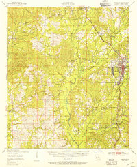 preview thumbnail of historical topo map of Leesville, LA in 1948