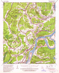1939 Map of Locust Ridge, 1965 Print