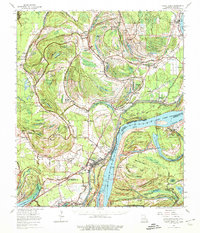 Download a high-resolution, GPS-compatible USGS topo map for Locust Ridge, LA (1974 edition)