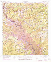 Download a high-resolution, GPS-compatible USGS topo map for Logansport, LA (1971 edition)