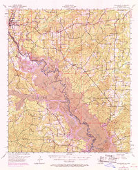 Download a high-resolution, GPS-compatible USGS topo map for Logansport, LA (1969 edition)