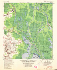 preview thumbnail of historical topo map of Loreauville, LA in 1954