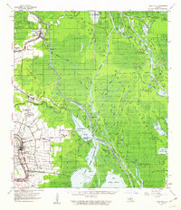 1960 Map of Loreauville, LA, 1963 Print