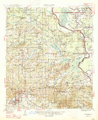 1947 Map of Mansfield, LA