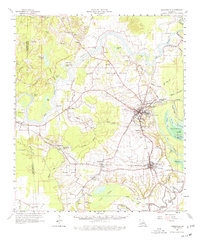1962 Map of Marksville, LA, 1977 Print