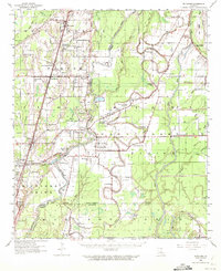 Download a high-resolution, GPS-compatible USGS topo map for Mitchiner, LA (1972 edition)