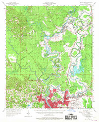 Download a high-resolution, GPS-compatible USGS topo map for Monroe North, LA (1967 edition)