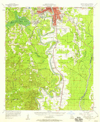 1957 Map of Monroe South, 1958 Print