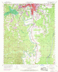 Download a high-resolution, GPS-compatible USGS topo map for Monroe South, LA (1970 edition)