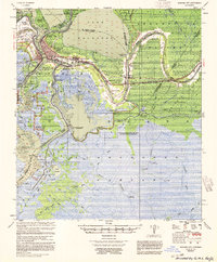 1954 Map of Morgan City, LA