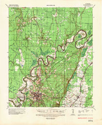 1935 Map of Naff, 1936 Print