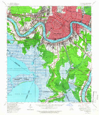 Download a high-resolution, GPS-compatible USGS topo map for New Orleans, LA (1966 edition)
