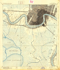 1891 Map of New Orleans, 1931 Print