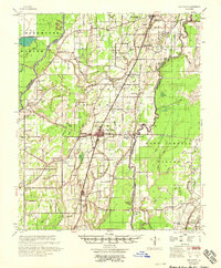 preview thumbnail of historical topo map of Oak Grove, LA in 1958