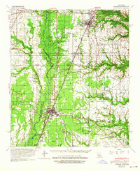 1942 Map of Oakdale, 1964 Print