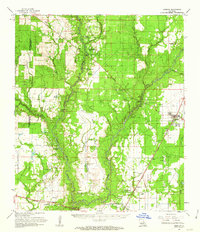 Download a high-resolution, GPS-compatible USGS topo map for Oberlin, LA (1963 edition)