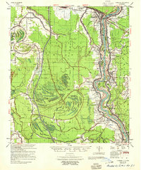 Download a high-resolution, GPS-compatible USGS topo map for Odenburg, LA (1955 edition)
