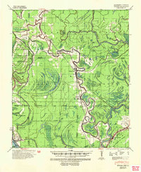 1939 Map of Sharkey County, MS, 1954 Print