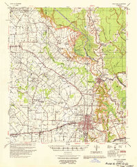 preview thumbnail of historical topo map of Opelousas, LA in 1956