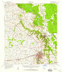 1957 Map of Opelousas, LA, 1958 Print
