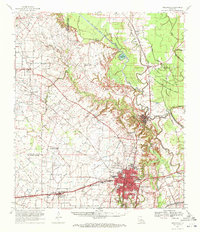 1970 Map of Opelousas, LA, 1972 Print