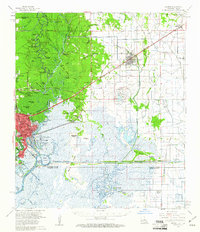 preview thumbnail of historical topo map of Orange, TX in 1960