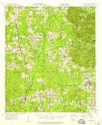 preview thumbnail of historical topo map of Pleasant Hill, LA in 1957
