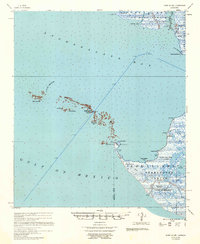 Download a high-resolution, GPS-compatible USGS topo map for Point Au Fer, LA (1957 edition)