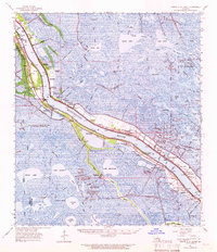 preview thumbnail of historical topo map of Plaquemines County, LA in 1962
