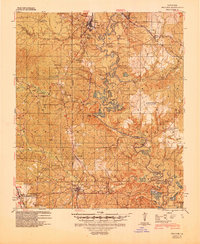 1941 Map of LaSalle County, LA, 1944 Print