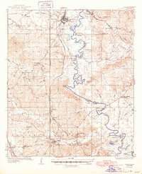1936 Map of LaSalle County, LA, 1949 Print