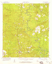 preview thumbnail of historical topo map of Pollock, LA in 1958
