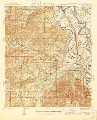 Download a high-resolution, GPS-compatible USGS topo map for Provencal, LA (1945 edition)