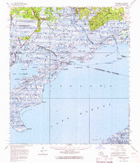 Download a high-resolution, GPS-compatible USGS topo map for Rigolets, LA (1966 edition)