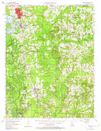 Download a high-resolution, GPS-compatible USGS topo map for Sarepta, LA (1965 edition)