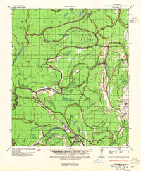 1935 Map of Tensas County, LA, 1954 Print