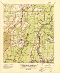 Download a high-resolution, GPS-compatible USGS topo map for Sicily Island, LA (1943 edition)