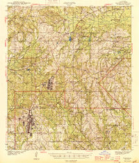preview thumbnail of historical topo map of Vernon County, LA in 1944