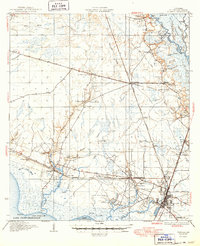 1935 Map of Slidell, LA, 1949 Print