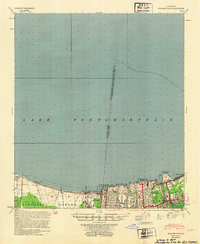preview thumbnail of historical topo map of Jefferson County, LA in 1953