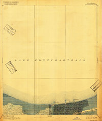 1891 Map of Spanish Fort, 1917 Print
