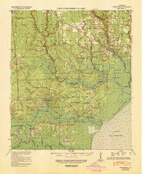 Download a high-resolution, GPS-compatible USGS topo map for Springfield, LA (1939 edition)